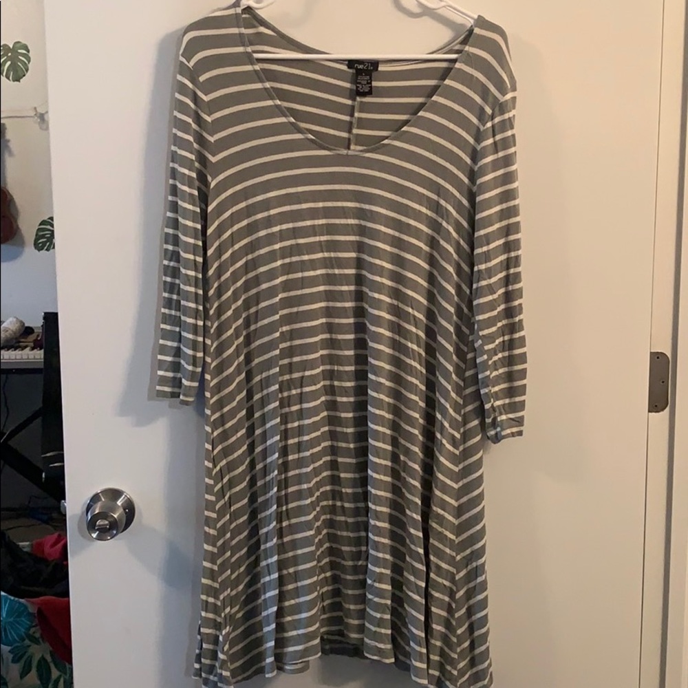 🟢 5/$20 Mint Green Striped Dress